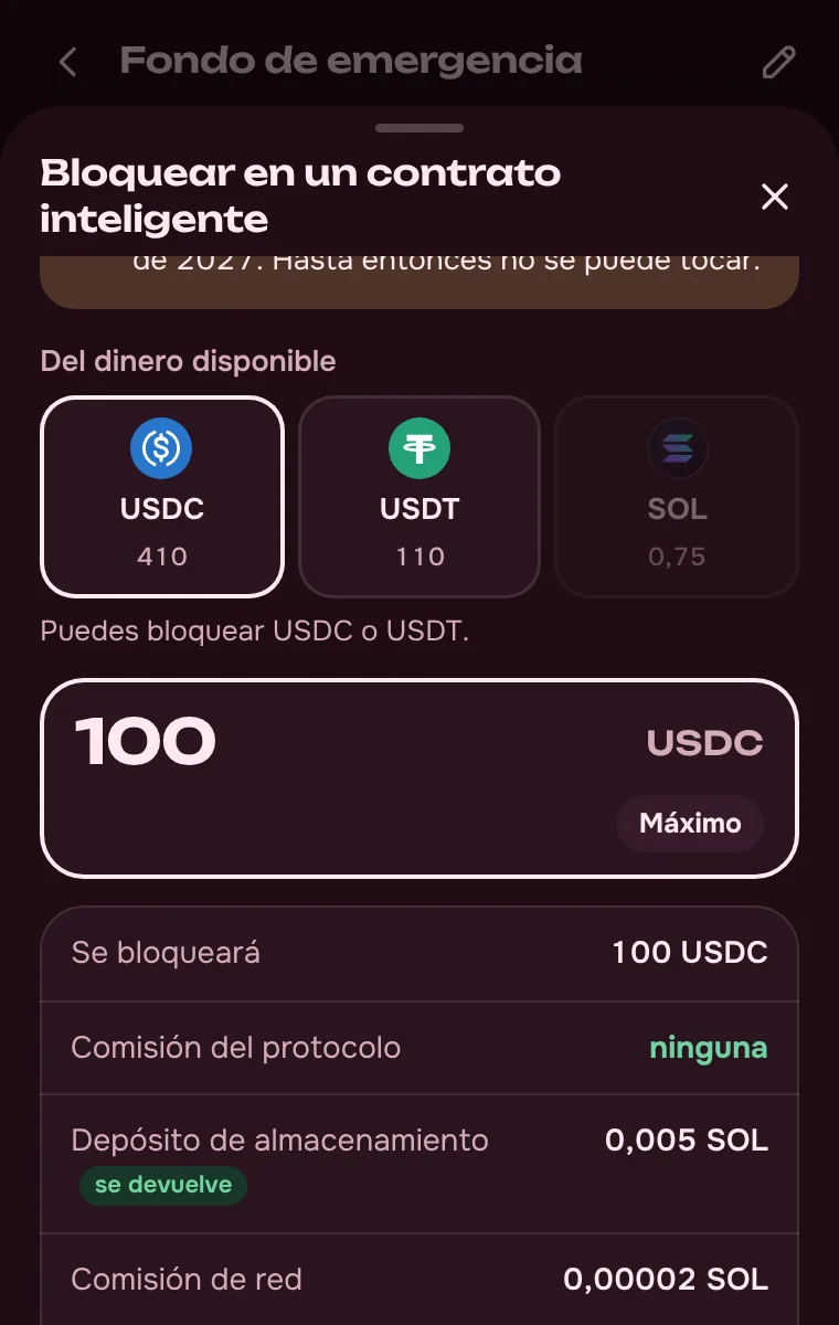 Bloqueo: sin comisión del protocolo