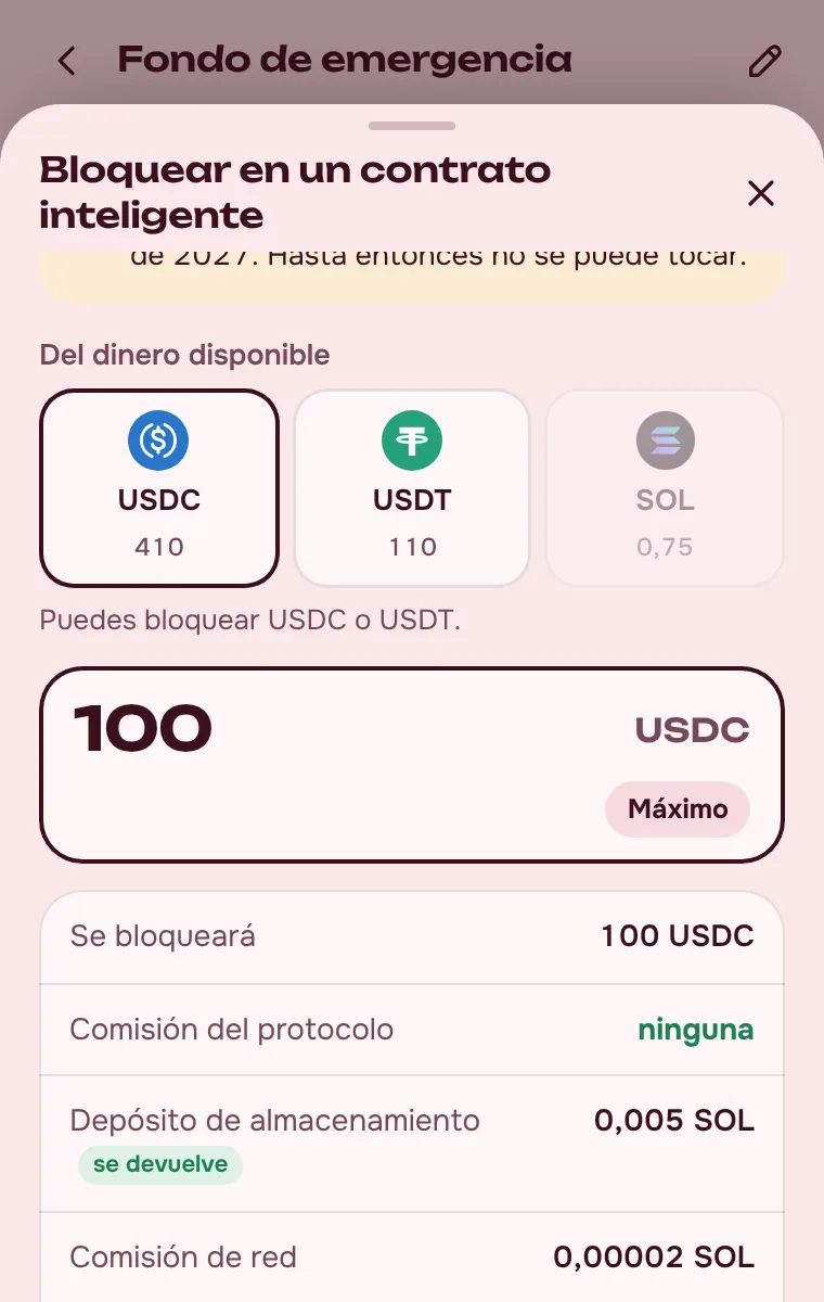 Bloqueo: sin comisión del protocolo