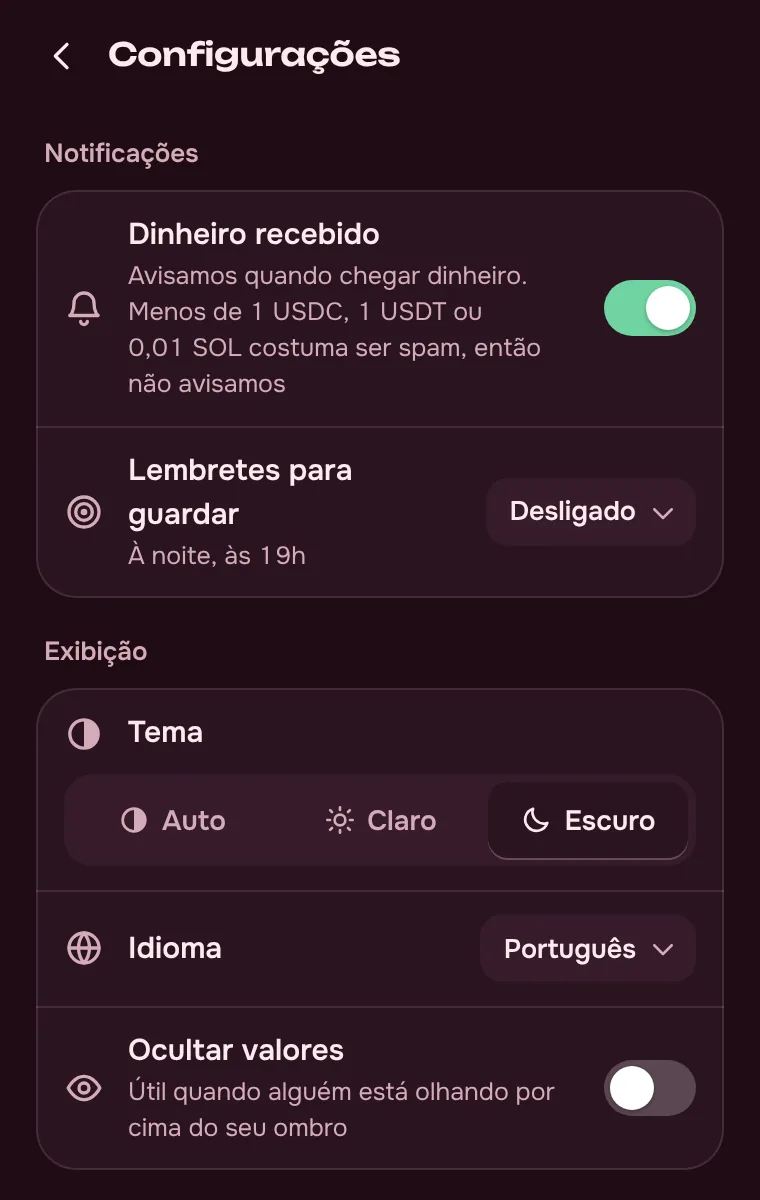 Tema, idioma y más
